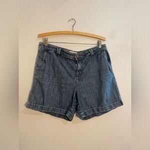 G.H. Bass & Co. Blue Jean Shorts Relaxed Fit Cuffed Hem